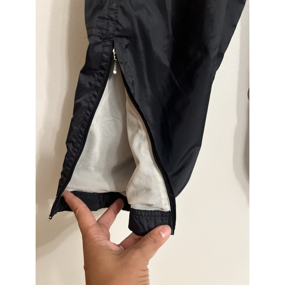 Vintage Nike Track Pants Men XL Black Windbreaker 90s Athletic Joggers Lined - Picture 3 of 9